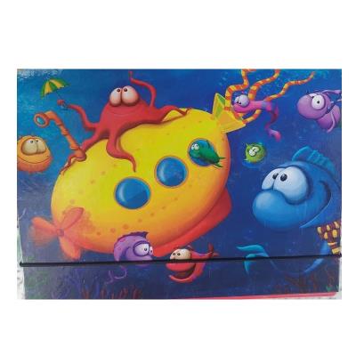 Папка для зошитів, "Підводний світ", карт. на гумках (рос) 30*176*230, 5408, CLASS Папка для зошитів, "Підводний світ", карт. на гумках (рос) 30*176*230, 5408, CLASS