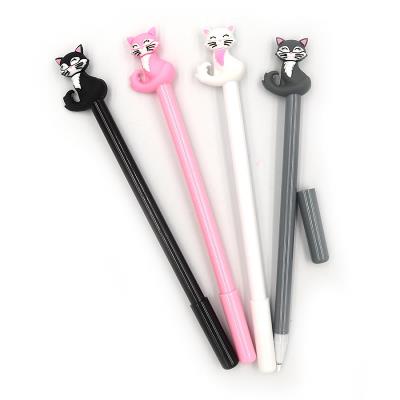 GP2364 Ручка дитяча з іграшкою "Kitty" гелева, синя, mix, 12шт/етик.