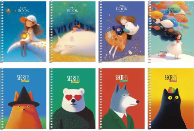 Блокнот для записів, спiраль збоку, А6/80арк., у клітинку, білий блок, 60г/м2, картон, УФ-лак, Student Блокнот для записів, спiраль збоку, А6/80арк., у клітинку, білий блок, 60г/м2, картон, УФ-лак, Student