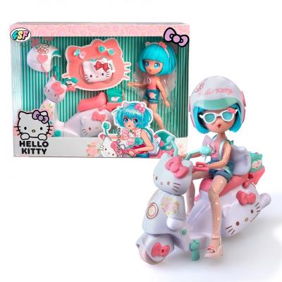 Ігровий набір 4SF MANGA DOLLS серії "Hello Kitty" – КРАСУНЯ ПІНК НА СКУТЕРІ (з аксес.)