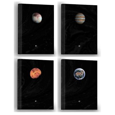 Ділова книга premium А5 96 л. (клітинка у рамці) Серія "Planets" (4 дизайни)