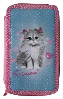 пенал 2-яр. пустий, поліестер, "Princess Cat", 24302C пенал 2-яр. пустий, поліестер, "Princess Cat", 24302C