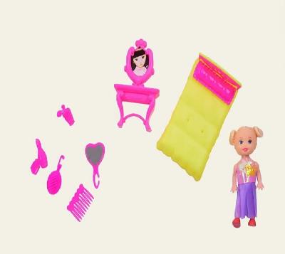 Кукла маленькая YMD904 (1509961) (360шт/3) кровать, трюмо, парикмахерский набор, в пакете 20*17 см Кукла маленькая YMD904 (1509961) (360шт/3) кровать, трюмо, парикмахерский набор, в пакете 20*17 см
