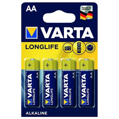 Батарейка VARTA LONGLIFE AA BLI 4 ALKALINE пальчик, уп.4шт (1)