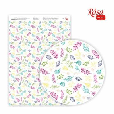 Папір дизайнерський односторонній „Floral garden“ 2, 21х29,7 см, глянцевий, 250 г/м2, ROSA TALENT Папір дизайнерський односторонній „Floral garden“ 2, 21х29,7 см, глянцевий, 250 г/м2, ROSA TALENT
