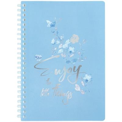 Блокнот на спіралі пласт. обкл., А5, 80 арк., кл. Flower Sym 2