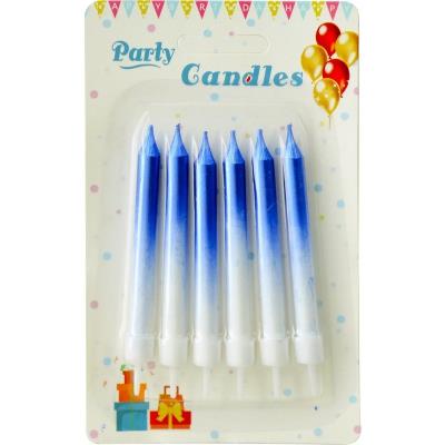 Святковi свiчки сині 61825, компл. 6шт