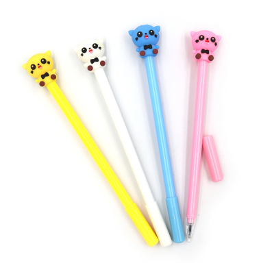 GP211 Ручка дитяча з іграшкою "Kitty" гелева, синя, mix, 12шт/етик.