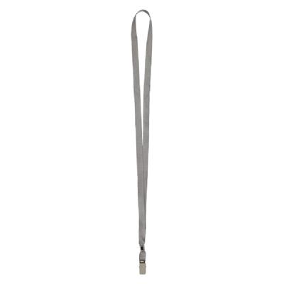 Шнурок для бейджа с металлическим клипом, серый, 4532-03-А (1/20/100)