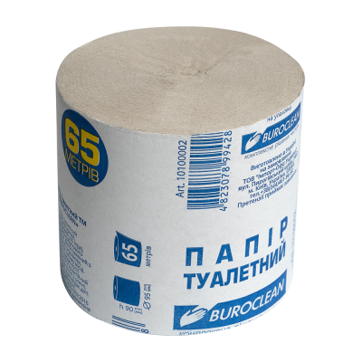 Папір туал. макул.,"BUROCLEAN", 65 метрів, без гільзи, сірий 
