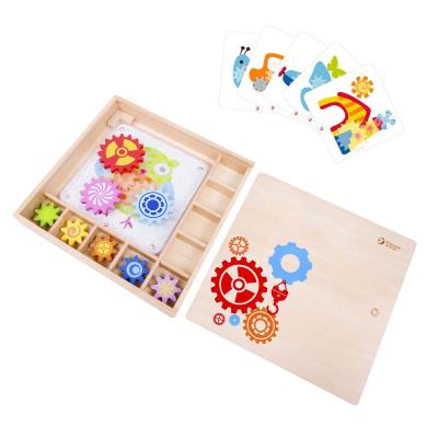 Іграшка дерев'яна "Мозаїка-конструктор "Веселі шестерні", Classic World (1) Іграшка дерев'яна "Мозаїка-конструктор "Веселі шестерні", Classic World (1)