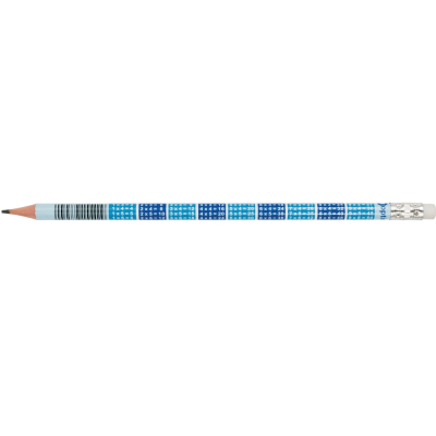 Олівець чорнографітний Optima MATHS HB корпус табл. множення, загострений, з гумкою, O15542