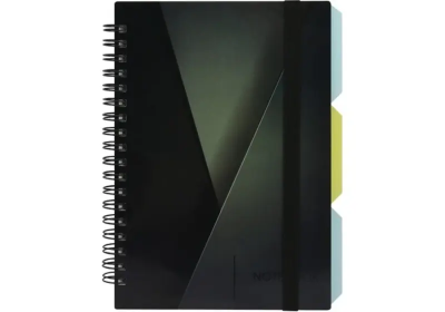 Блокнот "DESIGN 33", B6, пластикова обкл., спіраль, з розділювачами., 100 арк., клітинка