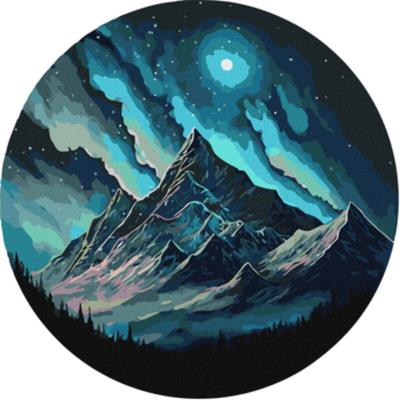Набір для розпису по номерах. "Нічне сяйво" d33см