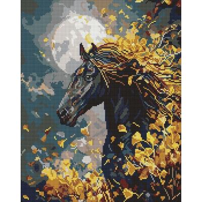 Набір з алмазною мозаїкою "Кінь і вітер" 40х50см Набір з алмазною мозаїкою "Кінь і вітер" 40х50см