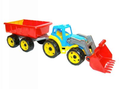 Іграшка "Трактор з ковшем і причепом Технок", 3688 (1)