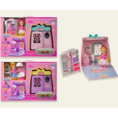 Домик 602A/B (1689652/3) (24шт/2) 2 вида, с куклой, мебелью и аксессуарами, в кор. 38*9*27 см Домик 602A/B (1689652/3) (24шт/2) 2 вида, с куклой, мебелью и аксессуарами, в кор. 38*9*27 см