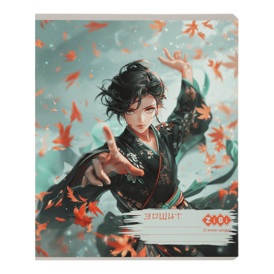 Зошит учнівський загальний ANIME, 48 арк., клітинка, KIDS LINE