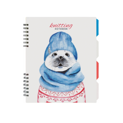 Блокнот "Knitting", B5 (170х205), пластикова обкл., спіраль, з розділ., 120 арк., клітинка, O20356-11 Блокнот "Knitting", B5 (170х205), пластикова обкл., спіраль, з розділ., 120 арк., клітинка, O20356-11