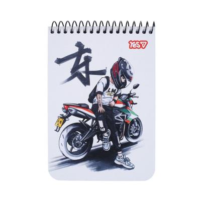Зошит для записів Yes А6/80 од. спіраль "Moto"