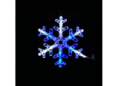 1845-23 СНІЖИНКА 20см 1шт.синьо-білий BW 1845-23 СНІЖИНКА 20см 1шт.синьо-білий BW