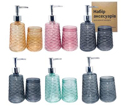 888-165 Набір аксесуарів для ванної кімнати, 2пр (400мл, 340мл) 888-165 Набір аксесуарів для ванної кімнати, 2пр (400мл, 340мл)