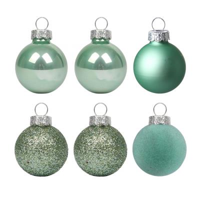 Набір новорічних куль Yes! Fun пластик 8см, 6 штук у тубусі, ментол