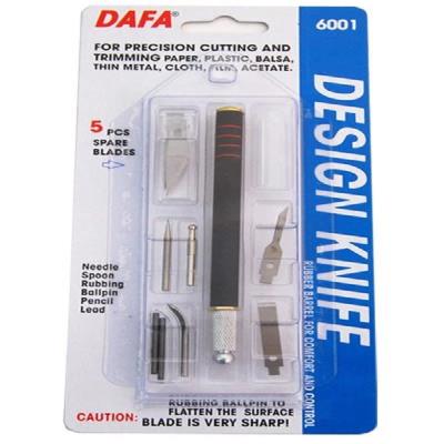 Набор для моделирования 6001: нож макетный, 5 сменных лезвий + 7 насадок, DAFA