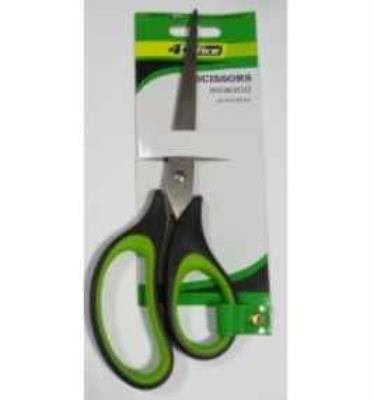 Ножницы канцелярские, длина 20,3 см, 1,8 мм, универсальные, эргономичные резиновые ручки, 4-368, 4OFFICE Ножницы канцелярские, длина 20,3 см, 1,8 мм, универсальные, эргономичные резиновые ручки, 4-368, 4OFFICE