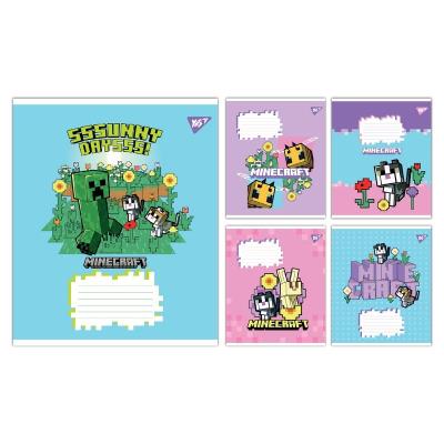 А5/12 кос. Yes Minecraft Flowers, зошит учнівський шкільний А5/12 кос. Yes Minecraft Flowers, зошит учнівський шкільний