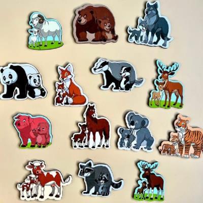 Іграшка Пазл у скринці "Мама і малюк" кольорові Іграшка Пазл у скринці "Мама і малюк" кольорові