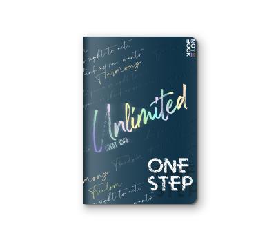 Блокнот, В5, 170*240, 60 арк., скоба, кольор. блок, клітинка, "Unlimited" 1/20 