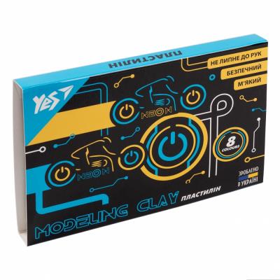 Пластилін YES, 8 кольорів, 160 г "Ultrex" 540615 (1/66) Пластилін YES, 8 кольорів, 160 г "Ultrex" 540615 (1/66)