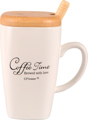 Чашка LED SIMPLE THINGS D 360 мл/ з бамбук.кришк.та ложк.в кор.уп. (B060486)