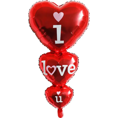 Кулька фольгована Cердечка I Love You 331765 Кулька фольгована Cердечка I Love You 331765