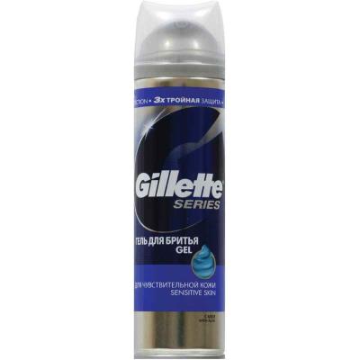 Гель для бритья Gillette, Sens Skin (для Чутл. кожи) с алоэ 200мл