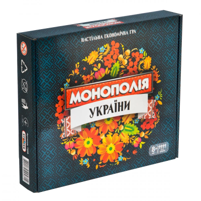 Гра LUX 7008 "Монополія України", в коробці 33,5см-29,3см-5,7см, 8+