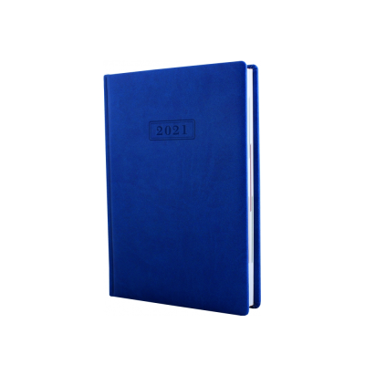 Дневник датированный Optima 2021, VIVELLA, 352 страницы, темно-синий, А5