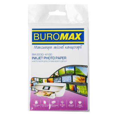 Фотопапір глянцевий Buromax, 10х15см, 180 г/м2, 100 аркушів (1) Фотопапір глянцевий Buromax, 10х15см, 180 г/м2, 100 аркушів (1)