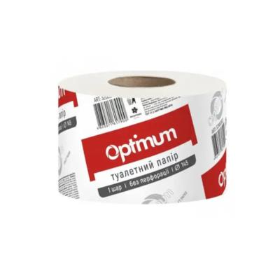 OPTIMUM Папір туалетний Джамбо білий одношаровий, 12 рул/уп (1уп/ящ) OPTIMUM Папір туалетний Джамбо білий одношаровий, 12 рул/уп (1уп/ящ)