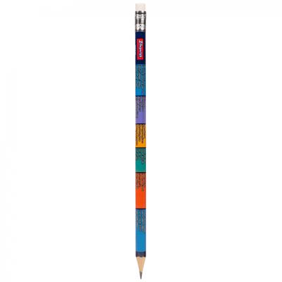 Олівець 1Вересня ч/гр круг. з ласт. в пл. тубе 36шт/уп "Неправильні дієслова"