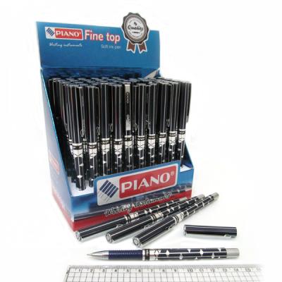 Ручка масляна "Piano" метал., синя, PT-281 