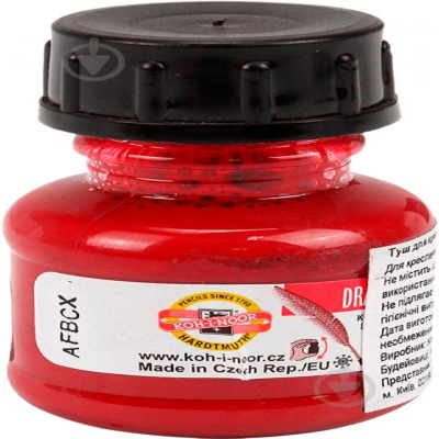 Туш для креслення 20гр.,червона, KIN. 1417004 Туш для креслення 20гр.,червона, KIN. 1417004