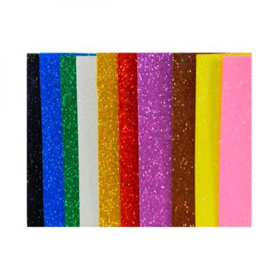 17GLA4-MIX2 Фоаміран EVA 1.7 ± 0.1MM "Мікс" GLITTER HQ A4 (21X29.7CM) 10 лист. / П. / Етик.