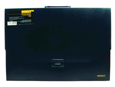 Портфель-коробка Scholz, 5065, А3, черная Портфель-коробка Scholz, 5065, А3, черная