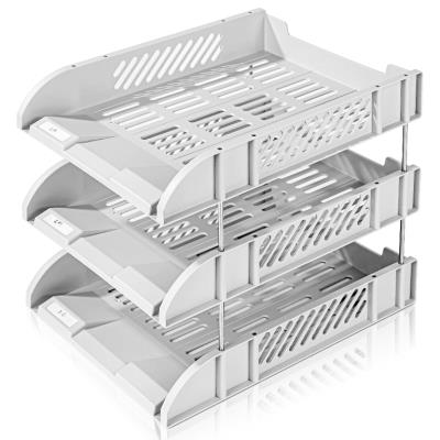 Лоток горизонта Deli E9217 св.сiри 3 вiдд Лоток горизонта Deli E9217 св.сiри 3 вiдд