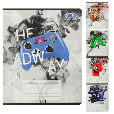 Зошит учнівський загальний ACTIVE, 48 арк., клітинка, KIDS LINE