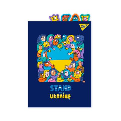 Папка-куточок YES А4 з фигурніми роздільниками "Stand with Ukraine"