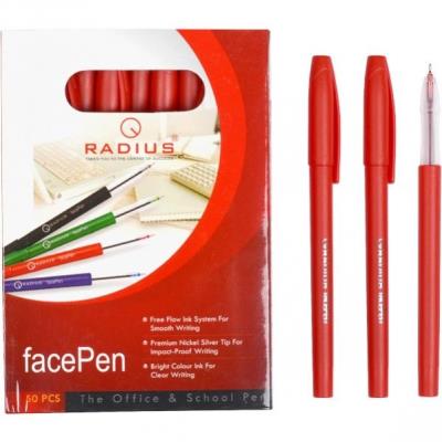 Ручка Face упак.50шт.стрижень червона 0,7мм