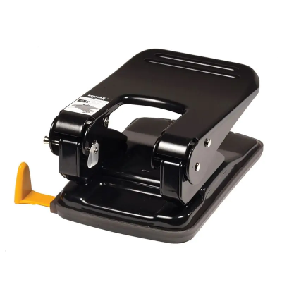 Дiркопробивач метал, 8см, 50арк, з лін., 2-кратн. зниженням зусиль, чорн., 4351, SOZ(1/12/48)